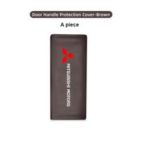 For Mitsubishi 1/2pcs Leather Car Roof Armrest Pull Protection Cover Gloves Door Handle Outlander Lancer Eclipse Mirage Xpander