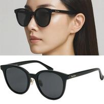 MaxMara Sunglasses MM0108K 01A Black Round Horn-rimmed Fashion Han Hyo...