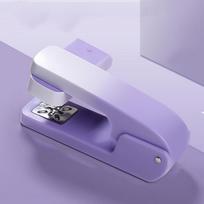 360 Degree Rotary Desktop Stapler Use 24/6 26/6 Staples Easy-Use Rotatable Stapling Machine Effortless Durable violetinė