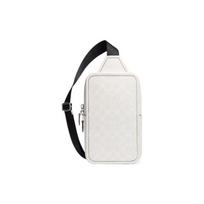 COACH Sullivan 16 klasikinė presbiopijos odinė ir dengto audinio juosmens rankinė per petį crossbody rankinė vyriška balta balta