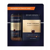Zestaw Mix Davidoff Fine Aroma - Kawa Mielona 250G + Rozpuszczalna 100G