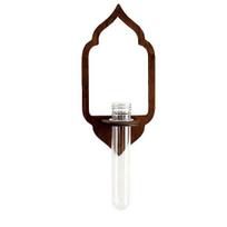 Plant Propagation Station Hanging Wall Plant Terrarium Wooden Shelf for Hydroponics Home 1pc