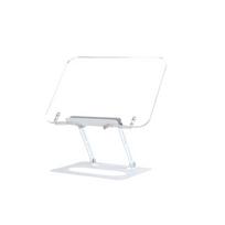 Foldable Acrylic Book Stand 360° Rotating Base Laptop Support Bracket Desktop Book Holder  Reading Non-rotatable