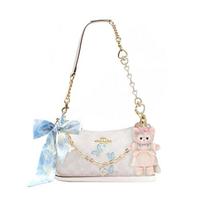 COACH shoulder bag [Customized bag] Teri 25 brand micro-label detachable strap bow silk scarf extension chain printed Peace of mind basic model balta