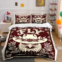 Eagle, cowboy hat, foliage. Bedding sets Duvet cover sets Duvet covers Pillowcases(1 * Duvet Cover 2 * Pillowcases without duvet insert) 135x200cm