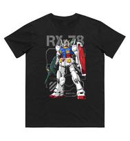 Mobile Suit Gundam Anime GUNDAM RX78 Printed Tshirt Mens and Womens Tshirt Mens Top Sports Tshirt 2026 Summer New Tee S