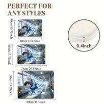 Marvel Groot Absorbent Soft Bathroom Doormat, Soft Flannel Floor Mat, Suitable for Kitchen, Outdoor, Shower Room, Bathroom Acc 40x60cm 16x24 inch