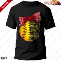 Funny Softball Tee Gift Mom Women Pitcher Catcher Girls Lovers T-shirt S-4XL 2XL