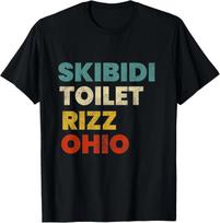 Skibidi Toilet Rizz Ohio T- Shirt 2XL