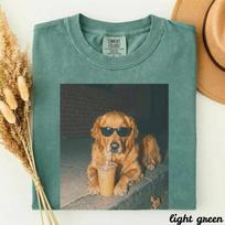 Comfort Colors® Auksaspalvio retriverio marškinėliai su šalta kava, Šunų memų grafika 3XL black