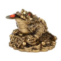 Feng Shui Money Frog, Traditional Fortune, Charm Wealth Frog Toad Statue, for Good Gift Desk