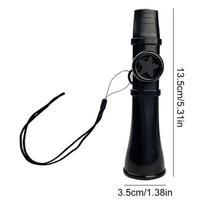 Kazoo Flute With Lanyard Adjustable Simple Kazoos Instrument Plastic Dudu Mouthpiece Flute Saxophone For Beginner Musical Lovers juoda