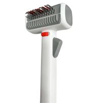2-in-1 Pet Deshedding Comb One-click Hair Removal Cat Grooming Brush  Shedding Season balta