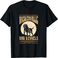 Baskerville Kennels - Sherlock Holmes Design T-Shirt S juoda