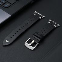 Business Leather Band for Apple Watch Ultra 2 49mm 10 46mm 42mm Men Luxury Straps for IWatch 9 8 7 6 5 4 SE 41mm 40 38 44mm 45mm 44mm 45mm 49mm