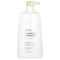 „Dove“ kokosų ir drėkinamasis šampūnas, 25,4 fl oz (750 ml)
