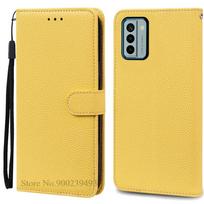 Nokia G22 dėklas piniginė odinis atverčiamas dėklas Nokia G22 dėklui apsauginis knygos tipo dėklas Nokia G22 telefono dėklui Fundas For Nokia G22 geltona