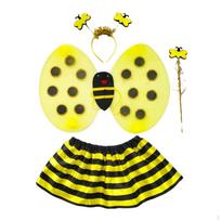 Kostiumas vaikams, apimantis sparnus, galvos juostą, sijoną ir , Idealus pasirodymui ar karnavalui. Style A