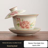 Qiwei Ru Kiln Non-Scalding Ceramic Gaiwan