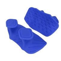1 Pair Elastic Weight Lifting Grips Ergonomic Silicone Palm Grips Workout Gym Gloves  Deadlift mėlyna