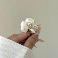 Sparkly Rhinestone Accents Hermit Crab Statement Ring Conch Shell Wrap Ring  Bold Street Style Style 3