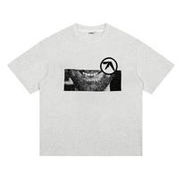 Unisex T-Shirt Aphex Twin Graphic Harajuku Cotton Oversized Vintage Korean Fashion Short Sleeve Tops Tees Y2k Streetwear Clothing S