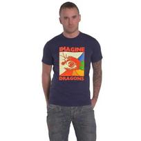 Imagine Dragons T Shirt Eye Band Logo New Official Navy Blue S įvairiaspalvis