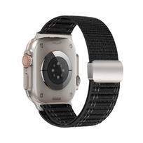 Nylon Magnetic Buckle Watch Strap for All Apple Watch Series, Sport Loop Design 42/44/45/49 MM juoda