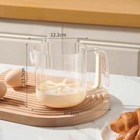 Salad Dressing Shaker Bottle Manual Stiring Cup For Kitchen Egg Beater Liquid Mixing Cup Vinaigrette Dressing Bottle as the picture