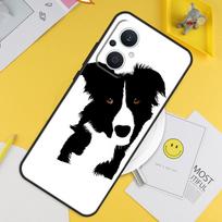 Cartoon Border Collie For OPPO Reno 13F 11F 12F 14F 10 11 12 13 14 Pro 8T 7 8 Lite OPPO Find X8 X6 X5 X9 Pro Case For OPPO Reno7 4G