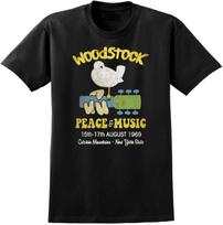 Woodstock 69 Official Replica Tee Original Peace & Music Festival Design with Dove on Guitar | Catskill Mountains 1969 Retro S įvairiaspalvis