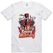 Funny T Shirt Hot Sauce Chilli Lover Regular Fit Cotton Tee S įvairiaspalvis