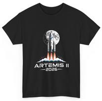 Artemis II Back to the Moon 2026 Women Men Space Lovers Shirt S įvairiaspalvis