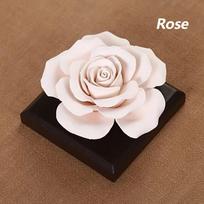 1Pc Elegant Ceramic Floral Scent Diffuser, Suitable For Home DéCor, Weddings, Halloween, Christmas, And Car Decoration. A3