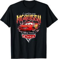 Pixar Cars Lightning McQueen Cool Pose Portrait T-Shirt S įvairiaspalvis