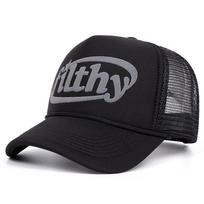 Filthy Three-Dimensional Printing Baseball Cap Outdoor Sponge Mesh Cap Summer Breathable Mesh Truck Driver Hat adjustable 55-61cm
