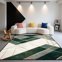 Nordic Style Striped Easy Cleaning Carpet Home Living Room Geometric Non-slip Bedroom Rug Lint-free Big Size Cloakroom Floor Mat 40cm x 60cm