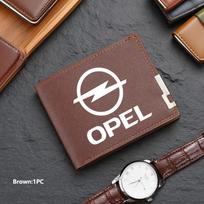New Fashion Business Wallet Leather Car Logo Card Holder Men Coin Purse For Opel ADAM ASTRA J K CORSA E INSIGNIA MOKKA VIVA