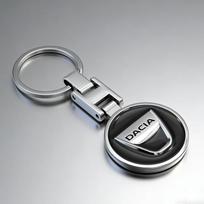 1 vnt. 3D metalinis automobilio raktų pakabukas Automobilio emblema Raktų pakabukai Aksesuarai Dacia Duster Sandero Bigster Dokker Jogger Logan Stepway Lodgy juoda