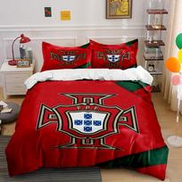 Portugal football team emblem. Bedding sets Duvet cover sets Duvet covers Pillowcases(1 * Duvet Cover 2 * Pillowcases without duvet insert) 135x200cm