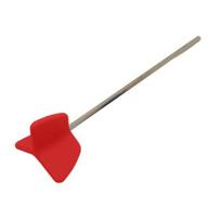 1/2Pcs Easy-Clean Silicone Drill Mixer Paddle, Non-Stick Mixing Attachment for Paint, Epoxy, Cement, Grout raudona
