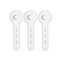 3Pcs New Silicone Cable Ties Self Adhesive Durable Cord Organizer Adjustable Hook Wire Winding Management for Home & Office balta