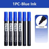 1.5mm Crude Nib Permanent Marker Pen Red Blue Black Ink Quick-Dry Line Marking Pen Fine Color Permanent Waterproof Marker Pens