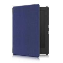 PU Leather 6.8 inch e-Reader Cover Shockproof Auto Sleep/Wake Smart Case Colorful Ultra Slim for Kobo Aura H2O Edition 2 tamsiai mėlyna spalva