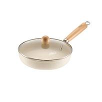 ASD Non-Stick Frying Pan, Ceramic Skillet, Steak and Egg Pan, 26CM, Compatible with Induction And Gas Stoves, T1 smėlis