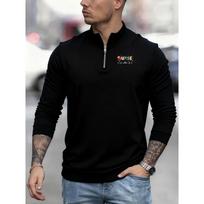 Christmas Nurse Printed New Men's Casual Sweatshirt Fashionable Cool Handsome Zipper Polo Shirt Long Sleeve Sweatshirt Top S juoda