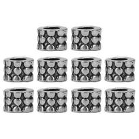 10 Pcs Durable Alloy Paracord Knife Lanyard DIY Silver Paracord Lanyard Beads Paracord Beads Keychain sidabras