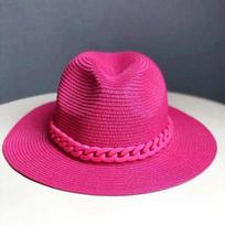 Naujas madingas vasarinis skrybėliukas Naujas reguliuojamas šiaudinis džiazinis skrybėliukas vyrams ir moterims Fedora skrybėliukas nuo saulės Paplūdimio skrybėliukas Džiazo rožinis Džiazo skrybėliukas 54-58cm rožinė raudona spalva