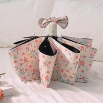 Sunny Rain Use Automatic Umbrella UV Protection Floral Umbrella Parasol Sun Umbrella  Home Supplies Style 1