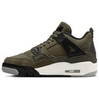 Air Jordan 4 Retro SE Craft GS Alyvuogių spalvos vaikiški sportbačiai Žali Vidutinės alyvuogių spalvos Blankiai vanilinės spalvos FB9928-200 35.5